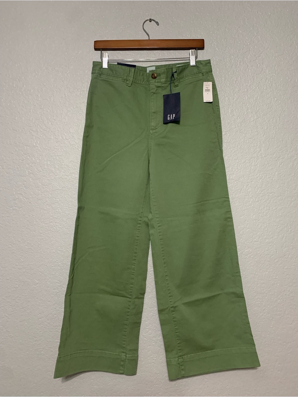 GAP Olive Green Wide-Leg Chinos